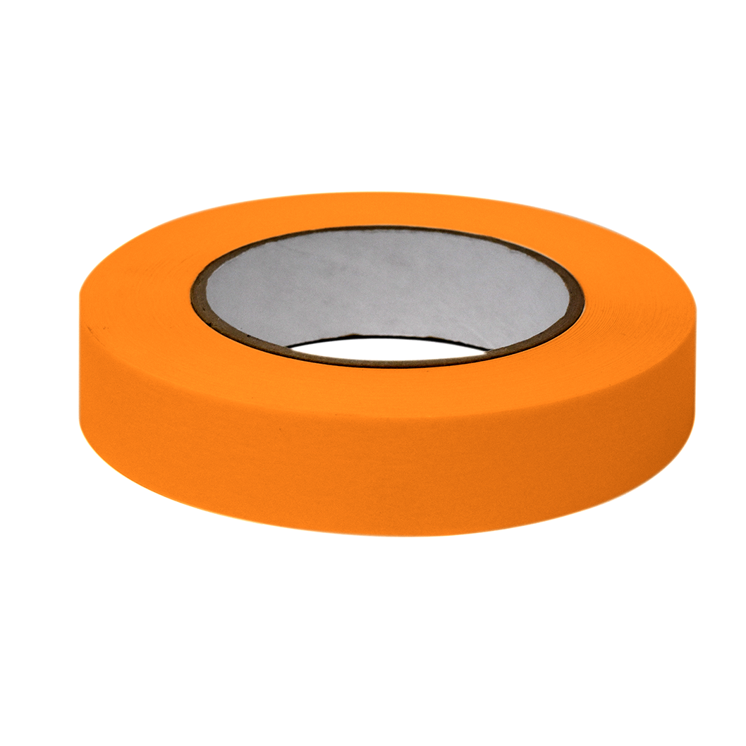 Globe Scientific Labeling Tape, 1" x 60yd per Roll, 3 Rolls/Case, Orange  